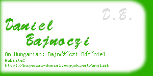 daniel bajnoczi business card